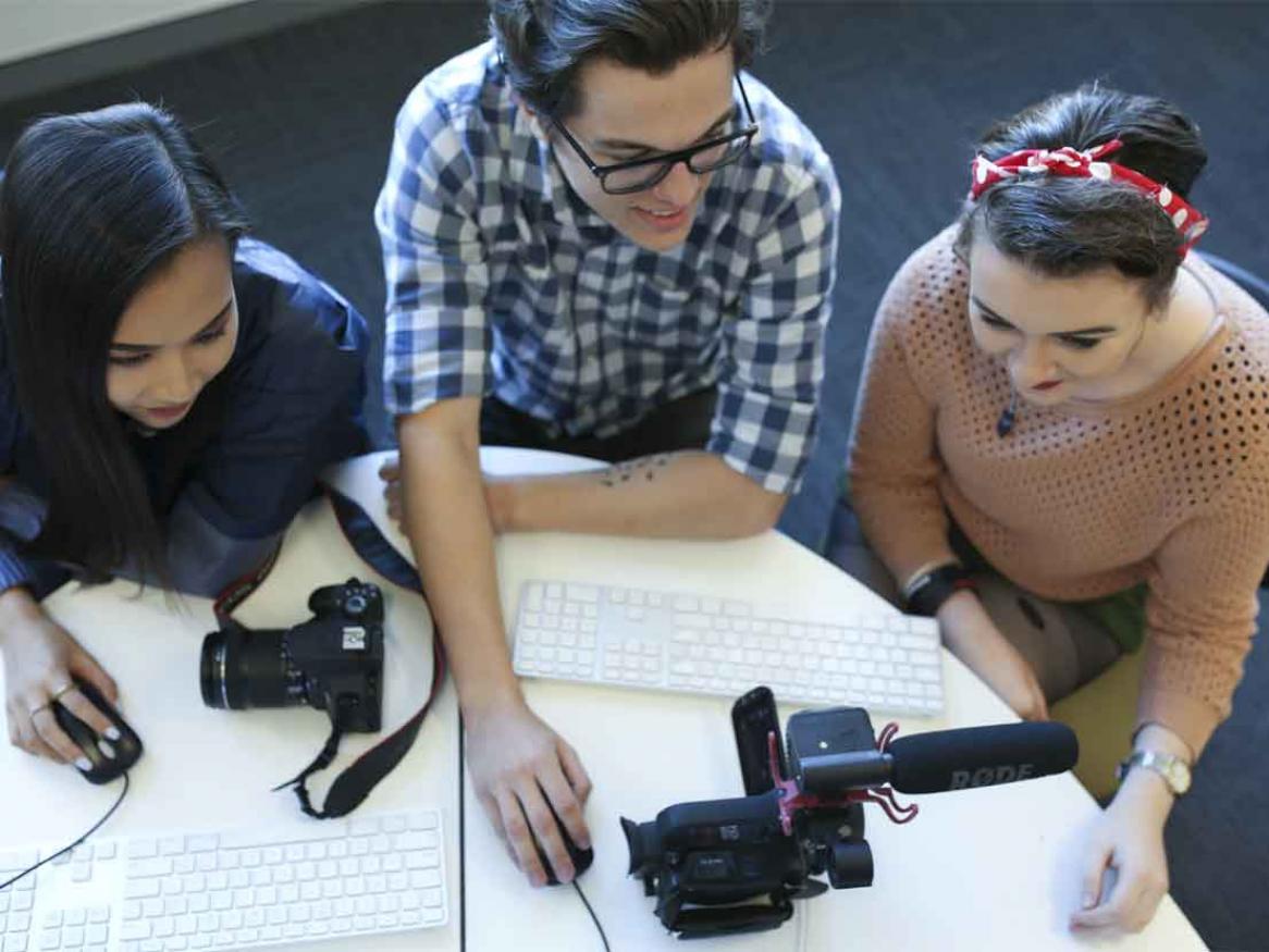 Media students in the Sia Furler Institute